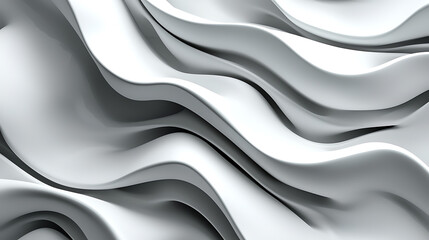 Fototapeta premium The image is a white and black abstract painting of a wave