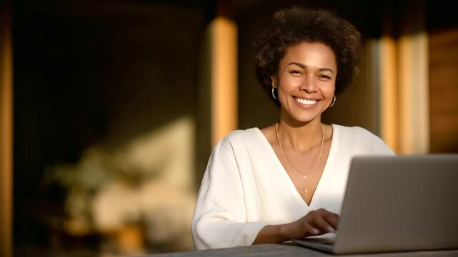 Online brainstorming session with a facilitator at home