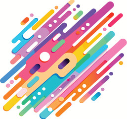 Abstract Colorful Diagonal Stripes Pattern Background Bright Pink Orange Yellow Blue Green