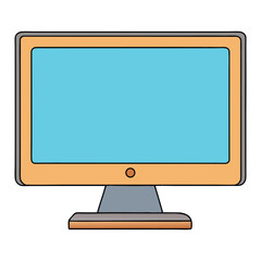 New model flat TV with a large blank screen, ultra-slim bezel, sleek modern stand, and black frame, perfect for living rooms, gaming, or displaying digital art.
