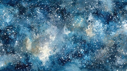 Obraz premium Watercolor cosmic nebula