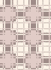 Plaid fabric pattern, white, black, brown, seamless for textile and design clothes skirt pants apron tablecloth blanket or decoration. 