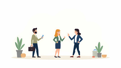 Naklejka premium Flat Elegant Vector Illustrations of Economic Integration: Collaborative Trade Initiatives and Unified Financial Systems for Global Development