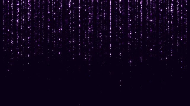 abstract purple luxury glowing and shiny stars strings and bokeh lights falling motion background,christmas and cosmetics and valentines design element	