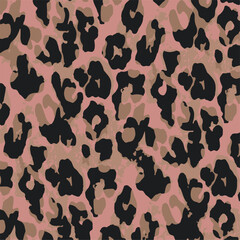 Leopard skin pattern, animal leather seamless design