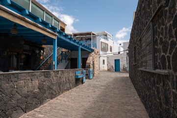 Tranquilidad en las calles vacías de El Cotillo, Fuerteventura