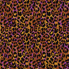 Leopard skin pattern, animal leather seamless design