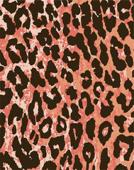 Leopard skin pattern, animal leather seamless design