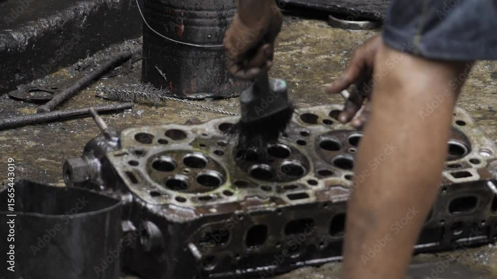 Poster master mechanic - ensuring precision with every stroke