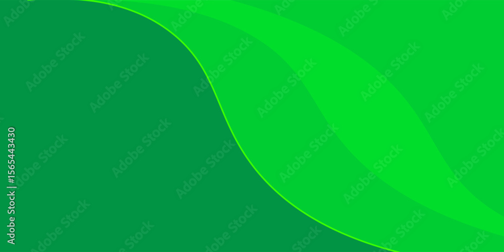 Poster abstract green banner background. graphic design banner pattern background template with dynamic cur