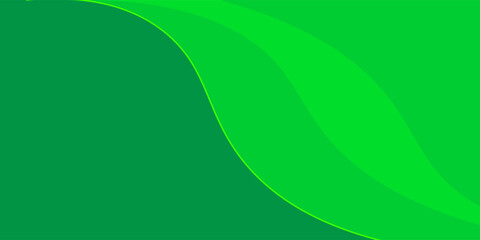 Abstract green banner background. Graphic design banner pattern background template with dynamic curve shapes