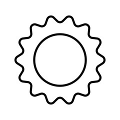 Tropical Sun Icon Vector. Sun Logo.