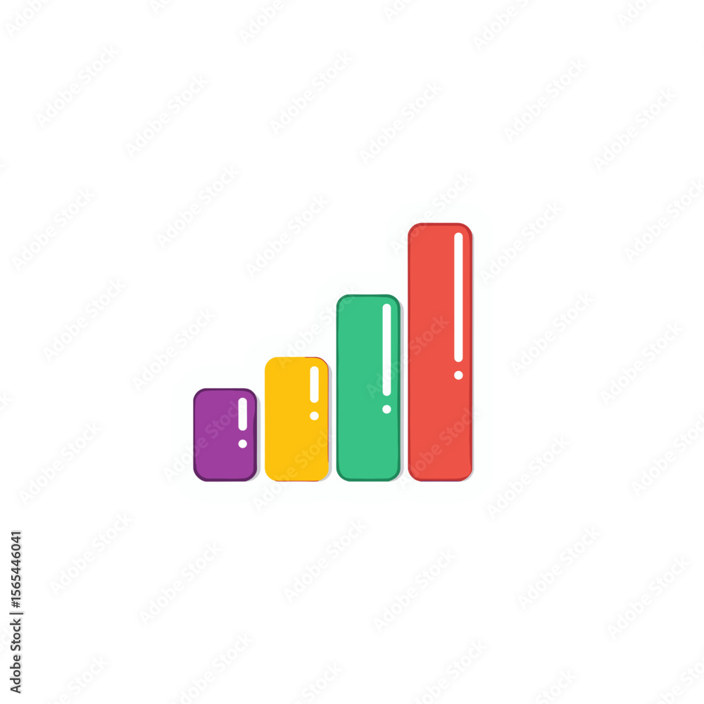 Poster a dynamic bar graph, colorfully representing data trends and statistical analysis, illustrating the 