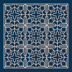 Laser cut pattern. Vector collection of cutting templates with abstract geometric ornament, grid, mesh, lines, chevron. Decorative stencil for laser cut of wood, metal, plastic. Aspect ratio 1:1