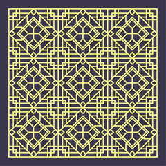 Laser cut pattern. Vector collection of cutting templates with abstract geometric ornament, grid, mesh, lines, chevron. Decorative stencil for laser cut of wood, metal, plastic. Aspect ratio 1:1