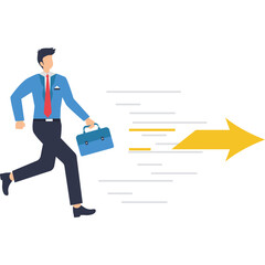 Udaasi Ka Safar Sad Businessman Illustration