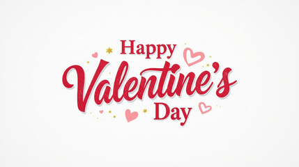 Fototapeta premium Happy Valentine's Day Logo 