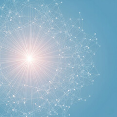 Global Network Connection with Bright Light Source