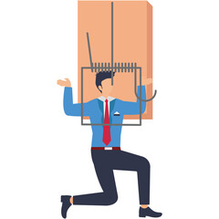 Bachao Maali Jaal Se  Financial Trap Illustration