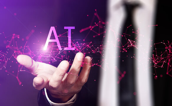 mano, uomo d'affari, con agente ai, autonomia agentica, intelligenza artificiale,