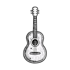 Naklejka premium acoustic guitar vector illustration