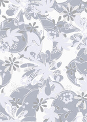 Fototapeta premium seamless watercolor pattern background. Leave vector illustration. Watercolor print in rustic vintage style, textile or wallpapers.