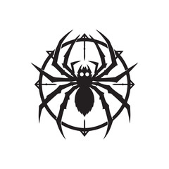 Fototapeta premium spider vector silhouette clip art logo design illustration collections