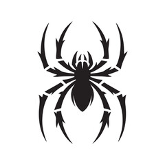 spider vector silhouette clip art logo design illustration collections