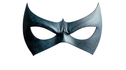 Superhero Mask Cut Out with Bold Design on white background

