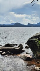 lake in the mountains