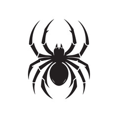 spider vector silhouette clip art logo design illustration collections