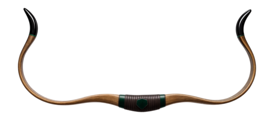 Horsebow with horn nocks and sinew backing for mounted archery