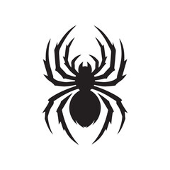 spider vector silhouette clip art logo design illustration collections