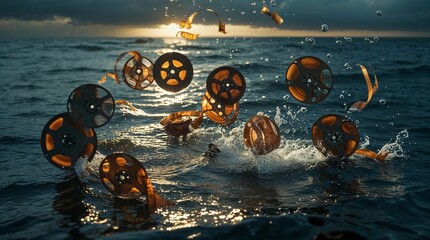 old movies overboard, created by ia