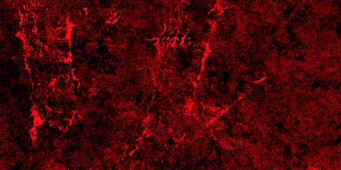 Trendy living red color texture of a concrete wall with cracks and scratches. limestone textured background. Decorative red panoramic background texture. Vintage texture of plaster or grungy marble.	
