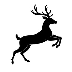 Obraz premium deer silhouette vector