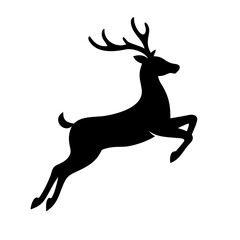 Naklejka premium silhouette of a deer