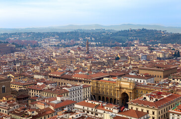 Historic centre of Florence, Tuscany, Italy, Europe.