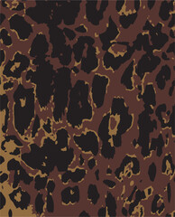 Animal leopard print seamless pattern, abstract spotted print, leopard or cheetah fur texture