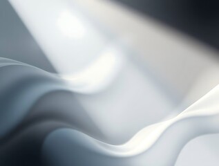 Fototapeta premium Subtle Gradient of Gray Waves with Soft, Dreamy Lighting and Smooth Texture