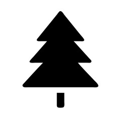 Christmas tree icon vector illustration