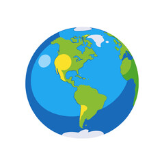 Fototapeta premium World map-earth globe-planet-continents-geography-education-kids learning-visual aids-educational resources-world map image