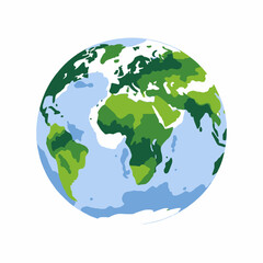 Obraz premium Earth Globe Image-World Map-Planet Earth-Green Planet-Eco Friendly Planet-Global Map-Colorful Earth-Beautiful Planet-Sustainable Earth-Global Warming Awareness