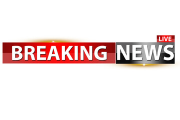 Live Breaking News Lower Third with Shape Overlay Effect. Animated News Banner Lower Third with Pulse Effect