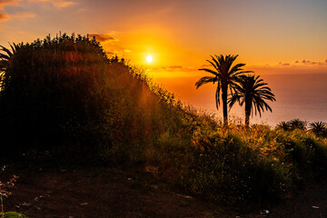 Atardecer en la Corujera, Isla de Tenerife.