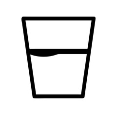 Glass of water icon vector illustration