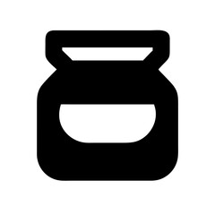 Jar of candy icon vector illustration