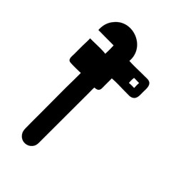 Pipe wrench icon vector illustration