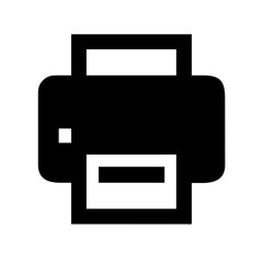 Printer icon vector illustration