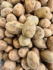 Pile of Fresh Raw Potatoes Perfect for Cooking or Food Preparation